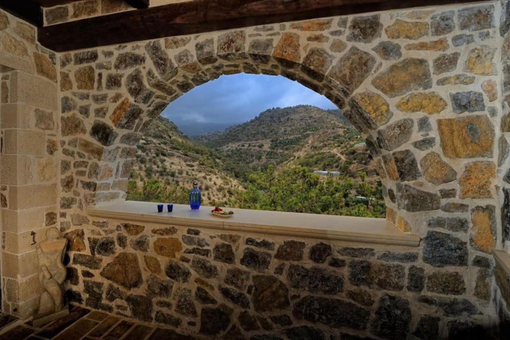 Stone House With Sea View Villa Achlia Exterior photo